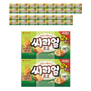 롯데웰푸드 맛있는 곡물로 만든 씨리얼 초코, 28g, 32개