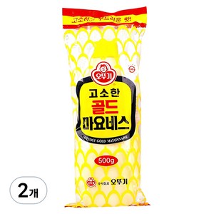 오뚜기 고소한 골드 마요네즈, 500g, 2개