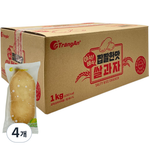 짱안 아삭바삭 짭짤한맛 쌀과자, 1kg, 4개