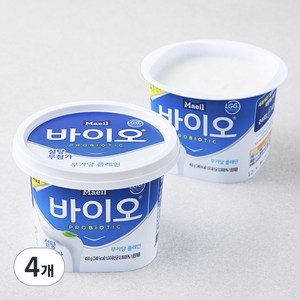 매일바이오 무가당 플레인, 450g, 4개