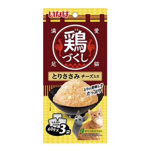 챠오츄르 고양이 치킨가득파우치 3p, 혼합맛(닭가슴살/치즈), 180g, 1개