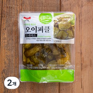 일가집 오이피클 슬라이스, 200g, 2개