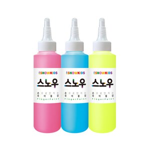 스노우키즈 스노우물감 세트 A, 140ml, 3색