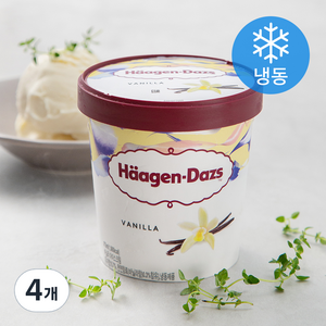 하겐다즈 파인트 바닐라 (냉동), 473ml, 1개입, 4개