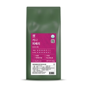 1킬로커피 싱글오리진 케냐 피베리, 334g, 1개, 홀빈(분쇄안함)