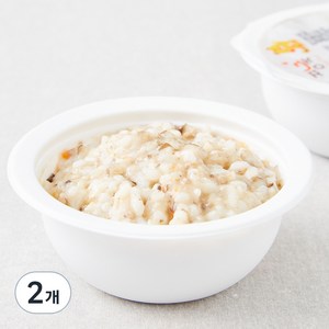 짱죽 중기 9개월부터 이유식 한우소고기버섯죽, 200g, 2개, 혼합맛(한우/버섯)