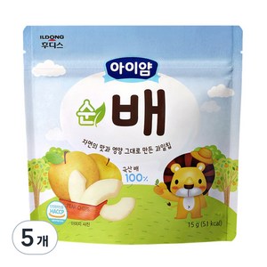 일동후디스 아이얌 동결건조 과일칩, 15g, 5개