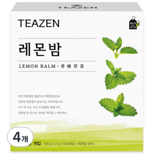 티젠 레몬밤 차, 1.2g, 100개입, 4개