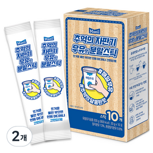 매일우유 추억의 자판기 우유맛 분말 스틱, 20g, 10개입, 2개