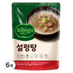 비비고 설렁탕, 500g, 6개