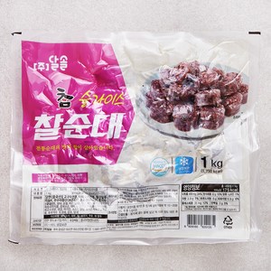 달솔 참 슬라이스 찰순대, 1kg, 1개