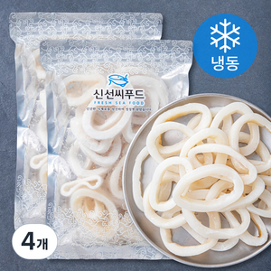 신선씨푸드 오징어링 (냉동), 400g, 4개