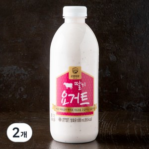 강훈목장 수제요거트 딸기, 1L, 2개