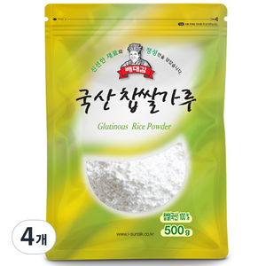 배대감 찹쌀가루, 500g, 4개