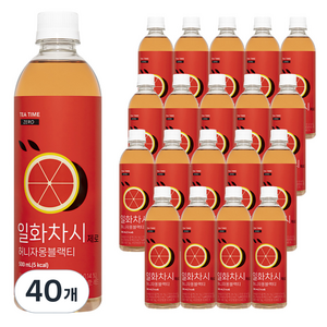 일화차시 제로 허니자몽 블랙티, 40개, 500ml