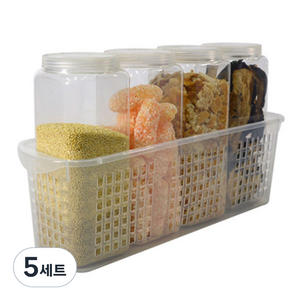 실리쿡 사각 트레이 소 세트, 5세트, 사각 1호 4p + 트레이 소