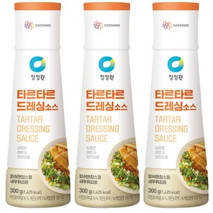 청정원 타르타르 드레싱 소스, 300g, 3개