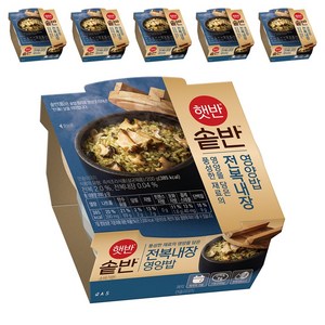 햇반 솥반 전복내장 영양밥, 200g, 6개