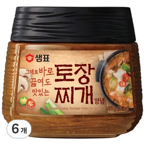 샘표 토장 찌개양념, 450g, 6개