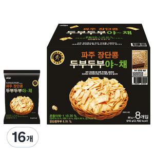 코스모스제과 두부두부 야채, 80g, 16개