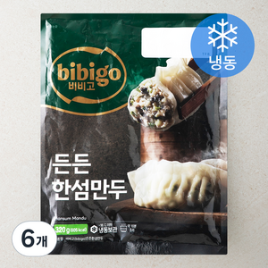 비비고 든든한 섬만두 (냉동), 320g, 6개