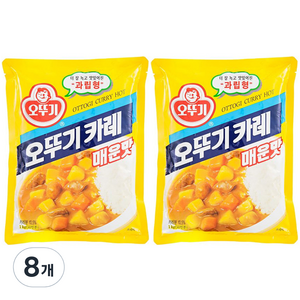 오뚜기 3분요리 매운맛카레, 1kg, 8개