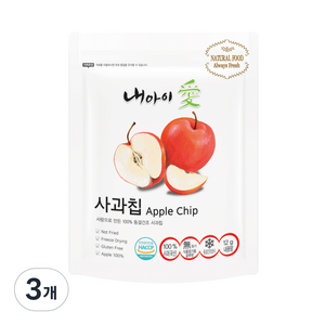 내아이애 동결건조 과일칩, 12g, 3개