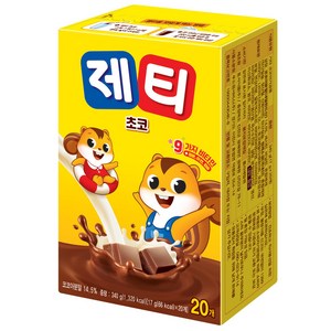 제티 초코 코코아분말, 17g, 20개입, 1개