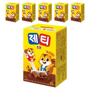 제티 초코 분말, 17g, 20개입, 6개