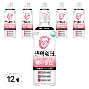 빙그레 면역워터 제로, 350ml, 12개