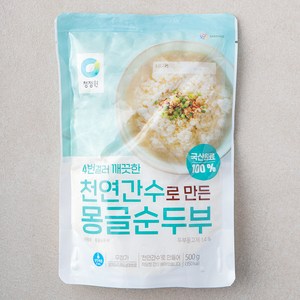 청정원 간수로 만든 몽글순두부, 500g, 1개