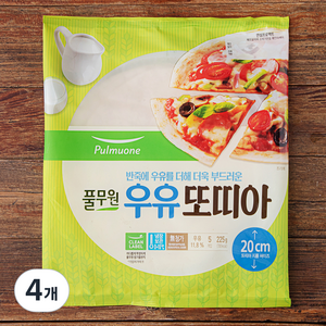 풀무원 우유또띠아, 225g, 4개