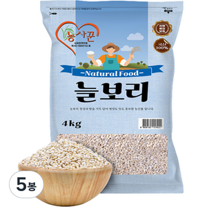 농사꾼 늘보리쌀, 4kg, 5개