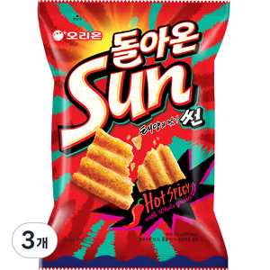 오리온 돌아온 썬 핫스파이시맛, 135g, 3개