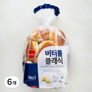 삼립 버터롤 클레식 21개입, 546g, 6개