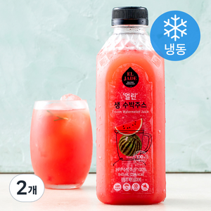 엘제이드 얼린 생 수박주스 (냉동), 840ml, 2개