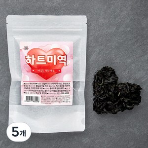 주일 하트미역, 25g, 5개