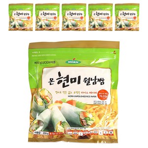 MORN 현미 월남쌈, 200g, 6개