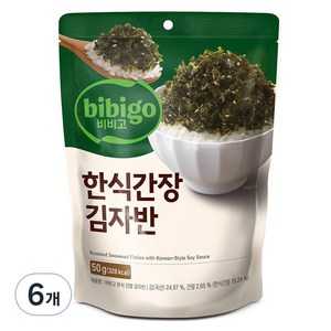 비비고 한식간장 김자반, 50g, 6개