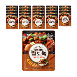 샘표 쓱쓱싹싹 밥도둑 돼지고기장조림, 130g, 20개