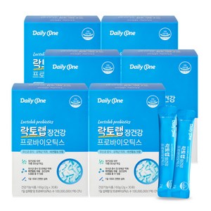 데일리원 락토랩 장건강 프로바이오틱스 30p, 60g, 6개