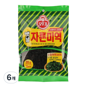 오뚜기 옛날 자른 미역, 20g, 6개