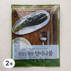 맛있는 반찬 명이나물, 1kg, 2개