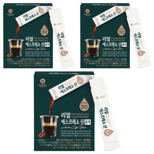 맥널티커피 리얼 에스프레소 샷 블랙 액상 스틱 커피, 15ml, 30개입, 3개