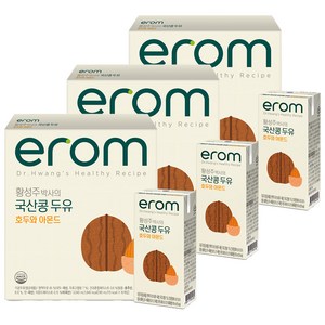 이롬 황성주 박사의 국산콩 두유 호두와 아몬드, 190ml, 48개