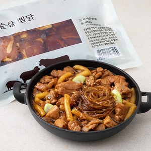 오늘차림 안동식 순살 찜닭 양념육700g + 한우육수300g + 떡150g + 당면60g 2~3인분, 1.21kg, 1세트