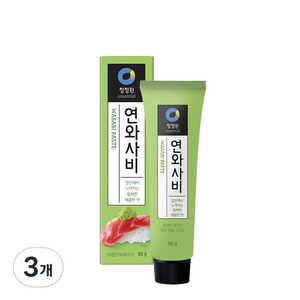 청정원 연와사비, 95g, 3개