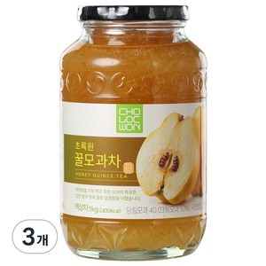 초록원 꿀모과차, 1kg, 3개입, 1세트