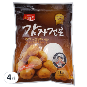 청은에프엔비 감자전분 국산, 1kg, 4개