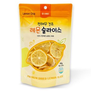 천해무 건조 레몬 슬라이스, 1개, 40g